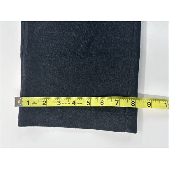 New Directions Pants Womens 14 Blue Relaxed Cropped High Rise Slim Stretch NEW - Picture 9 of 9